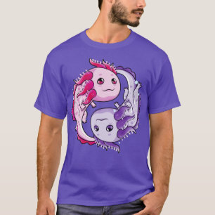 Camiseta Yin Yang Axolotls Zen Axolotl Meditação Yoga Mant