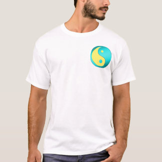 Camiseta Yin-Yang, bolso, azul & lt. azul