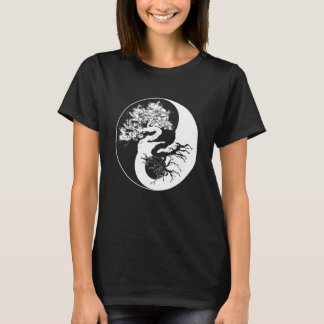 Camiseta Yin Yang Bonsai Tree Japonês Budista Zen