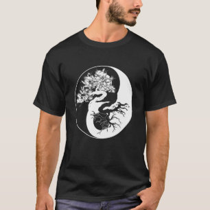 Camiseta Yin Yang Bonsai Tree Japonês Budista Zen