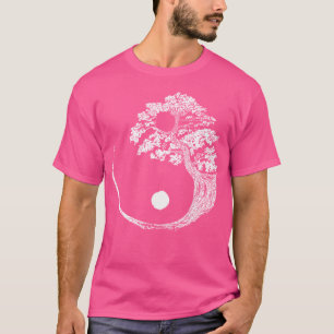 Camiseta Yin Yang Bonsai Tree Japonês Budista Zen
