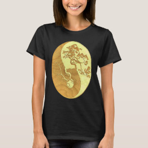Camiseta Yin Yang Bonsai Tree Japonês Budista Zen