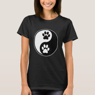 Camiseta Yin Yang Cat Paw for Women and Men - Yin Yang
