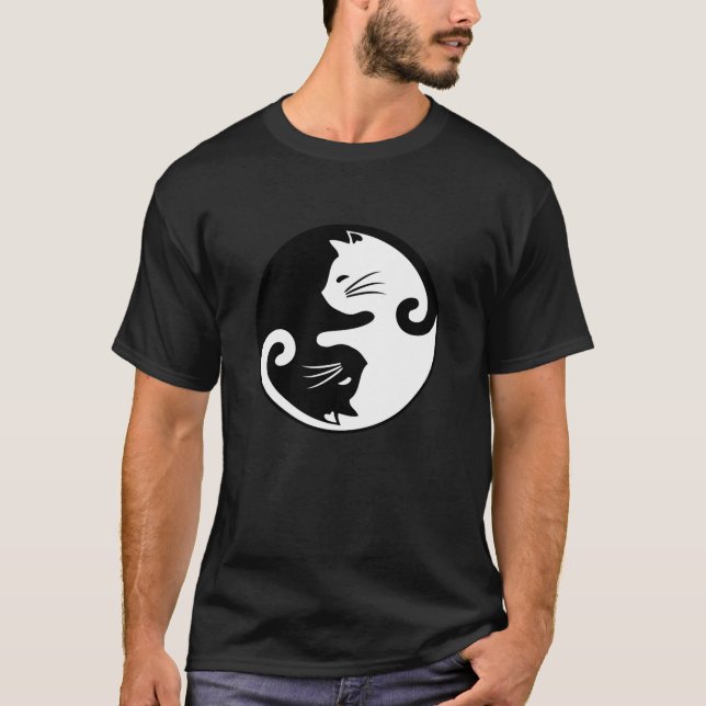 Camiseta Yin yang cats (Frente)