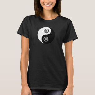 Camiseta Yin Yang com o budismo Dharma