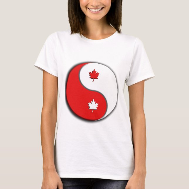 Camiseta yin yang do canuck (Frente)