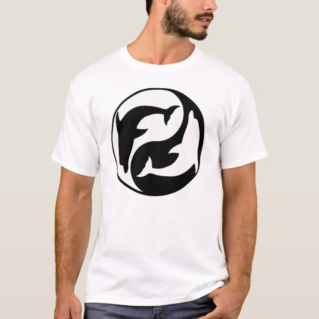 Camiseta Yin Yang Dolphin T-Shirt (Frente)