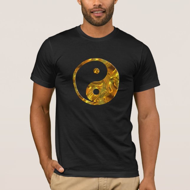 Camiseta Yin & Yang DOURADO (Frente)