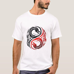 Camiseta Yin Yang Dragão