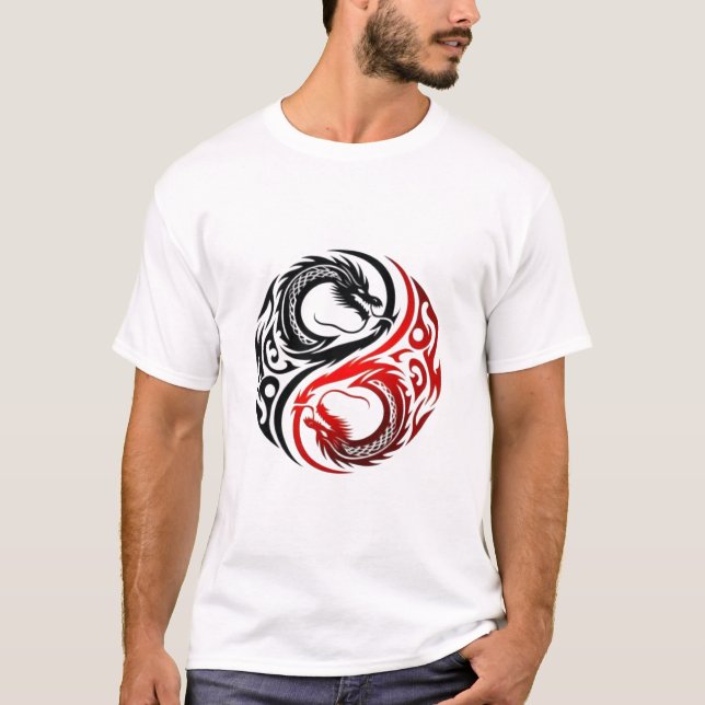 Camiseta Yin Yang Dragão (Frente)