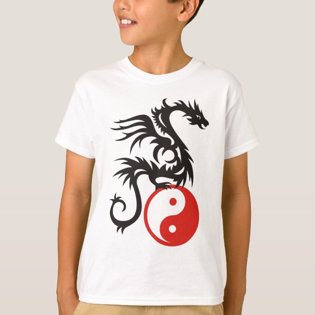 Camiseta Yin & Yang Dragon (Frente)