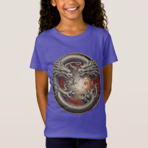 Camiseta Yin Yang Dragon - Equilíbrio de poder e espírito