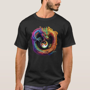 Camiseta Yin Yang Dragon T-Shirt