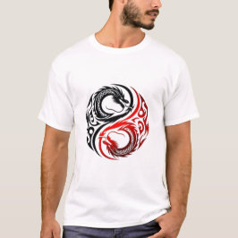 Camiseta Yin Yang Dragon Tee