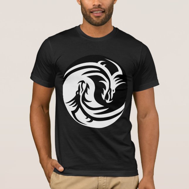 Camiseta Yin yang dragons T-shirt (Frente)