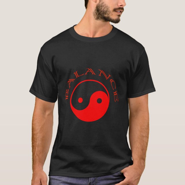 Camiseta Yin Yang Equilibra Sabedoria Asiática (Frente)