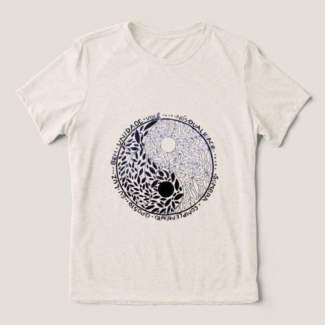 Camiseta Yin Yang Equilíbrio (desenho autoral) (Design frontal)