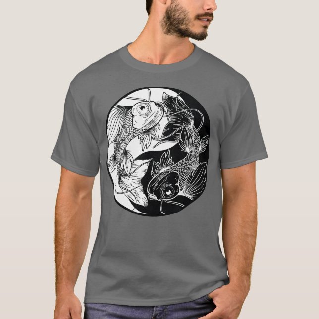 Camiseta Yin Yang Fish Koi Fish (Frente)