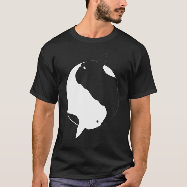 Camiseta Yin Yang Frenchie French Bulldog Symbol Zen (Frente)