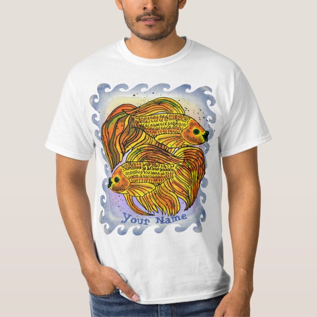 Camiseta Yin Yang Goldfish (Frente)