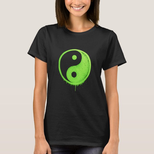 Camiseta Yin Yang Graffiti Symbol Artwork (Frente)