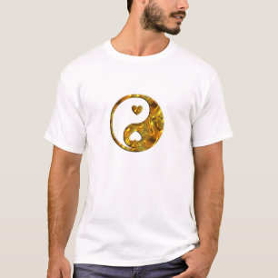 Camiseta Yin & Yang / Hearts gold