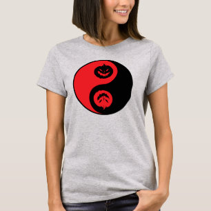 Camiseta Yin Yang Jack-o-lantern Pumpkins T-Shirt