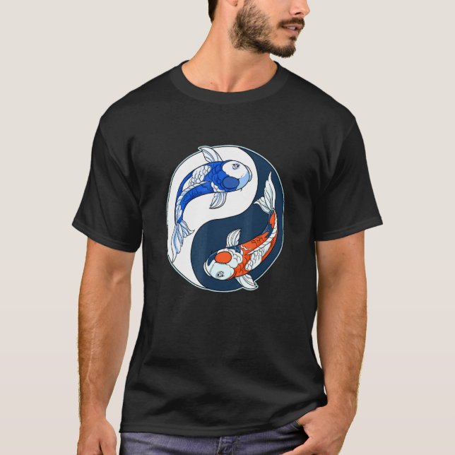 Camiseta Yin Yang Koi Fish (Frente)