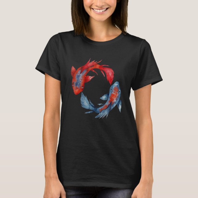Camiseta Yin Yang Koi Fish (Frente)