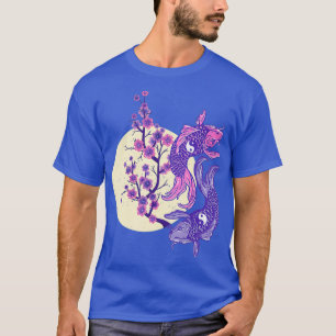 CAMISETA YIN YANG KOI PEIXE COM SANGUE DE CADEIA
