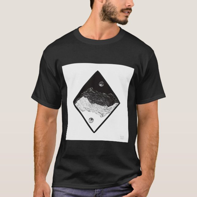 Camiseta Yin Yang Landscape (Frente)