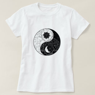 Camiseta Yin & Yang / Lua e Sun Harmony T-Shirt