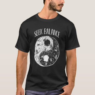 Camiseta Yin Yang Mandala Busca Equilíbrio entre os povos n