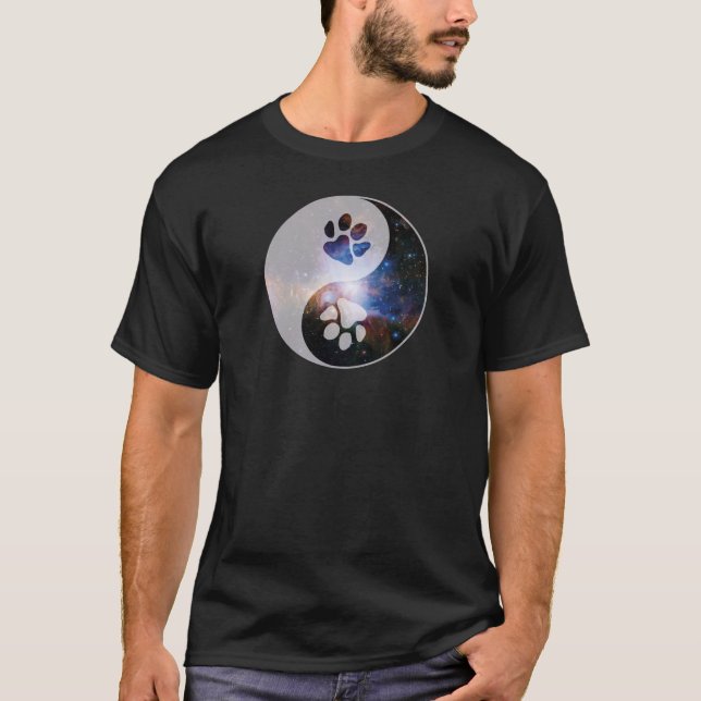 Camiseta Yin Yang Paw Cósmico (Frente)