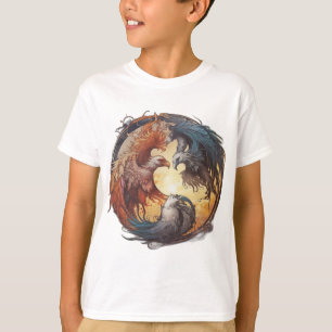 Camiseta Yin Yang Phoenix - Renovação através do Equilíbrio