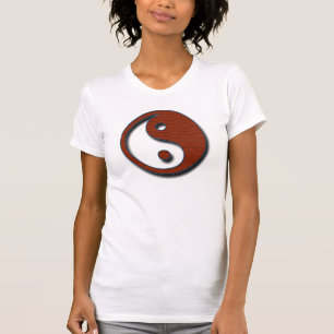 Camiseta Yin Yang por Shirley Taylor