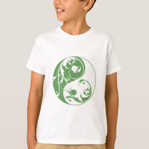 Camiseta Yin & Yang Rolante (verde)