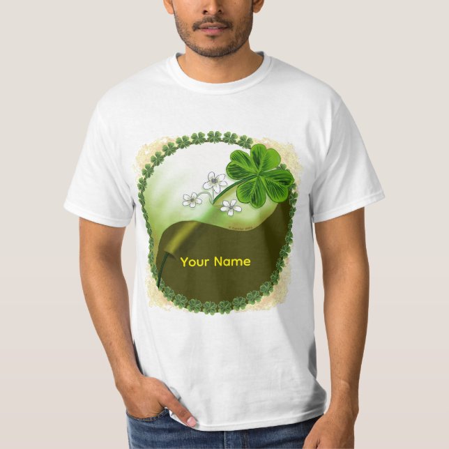 Camiseta Yin Yang Shamrock (Frente)