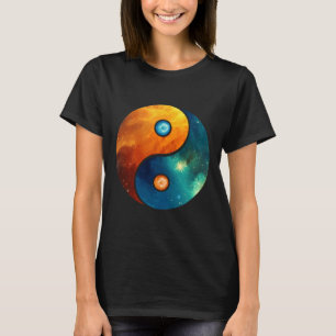 Camiseta Yin Yang Space Cosmos Galaxy Universo Exterior