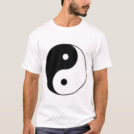 Camiseta Yin Yang Symbol – Minimalist Black and White Balan