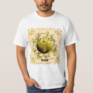 Camiseta Yin Yang Tribal Amarelo