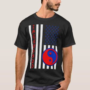 Camiseta Yin Yang USA Flag Taekwondo