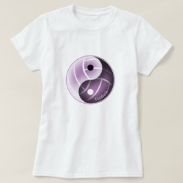 Camiseta yin yang w lavanda mínima QUALQUER voleibol colori