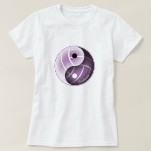 Camiseta yin yang w lavanda mínima QUALQUER voleibol colori