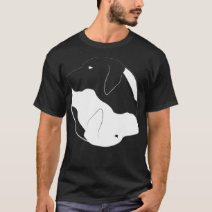 Camiseta Yin Yang Weimaraner Funny Dog Símbolo Meditação Ze