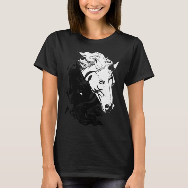 Camiseta Yin-yang Year Of The Horse 2026 Happy Chinese New  (Frente)