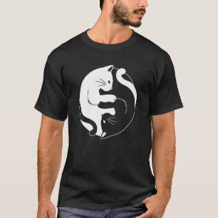 Camiseta Yin Yang Yoga Zen Cute Cats para Yoga