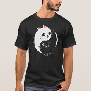 Camiseta Yin Yang Yoga Zen Gatos Fofos para Gato 2