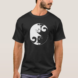 Camiseta Yin Yang Yoga Zen Gatos Fofos para Gato 3