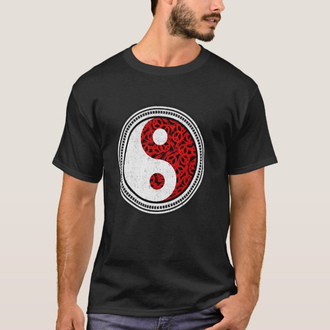 Camiseta Ying e Yang Body e Soul Chineses Símbolos China (Frente)